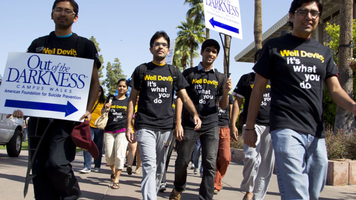 ASU students walking for suicide prevention